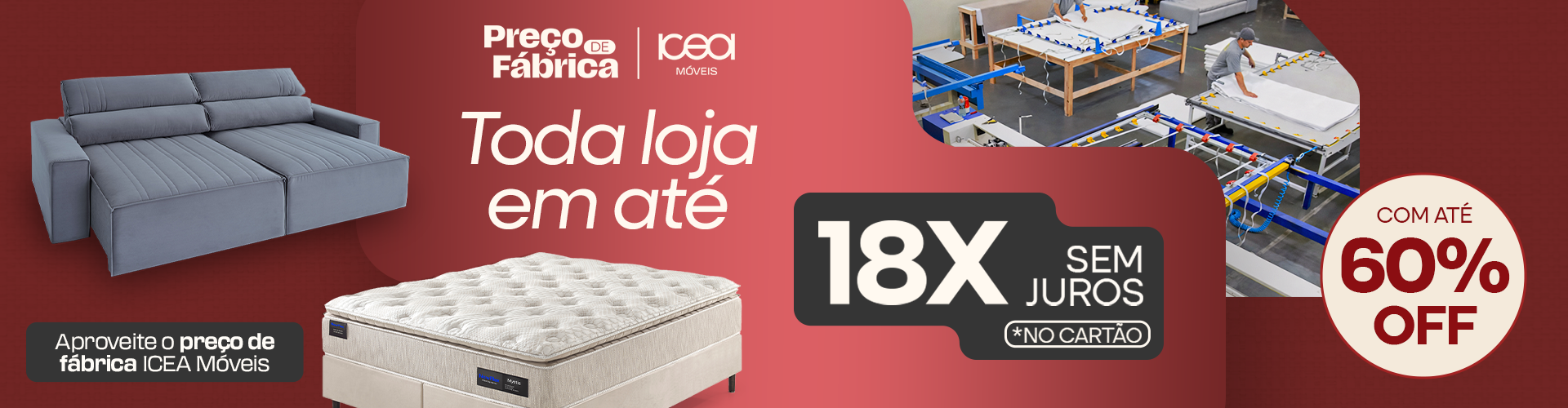 Full banner home - PREÇO DE FÁBRICA