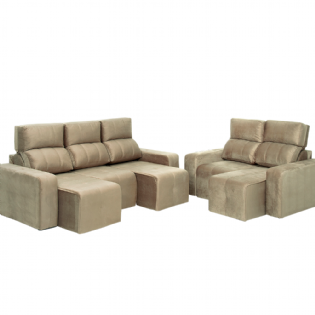 Sofá Retrátil Rubi - 3 e 2 lugares