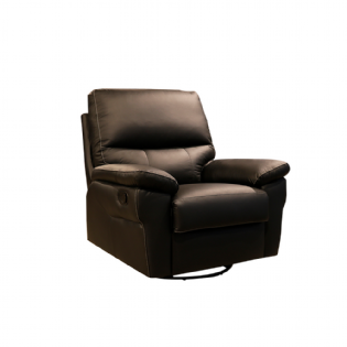 Poltrona do Papai de Couro Vicenza Glider Mecânica Lift Ctrl