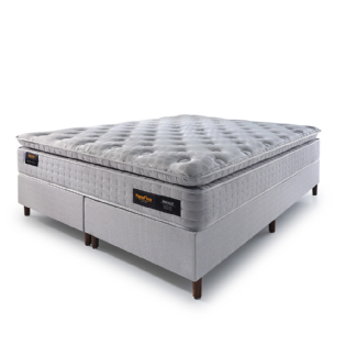 Conjunto Box Royale Grey Densidade 40HR + Molas