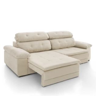 Sofá retrátil e reclinável California