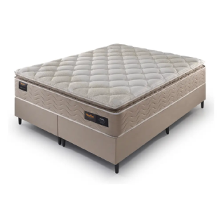 Conjunto Box Saara Plus Ortopédico Espuma Densidade D33HR Extra Firme