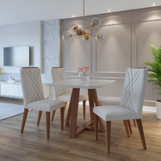 Mesa Bennet com quatro Cadeiras Megan 02