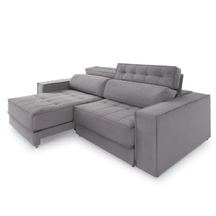 Sofá Retrátil Reclinável Divero