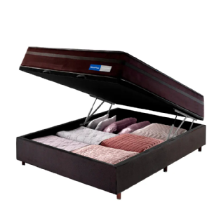 Conjunto box Prestige Black casal com baú