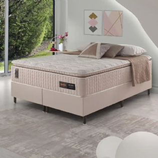 Conjunto Box Evolution Espuma Densidade D28 + Molas