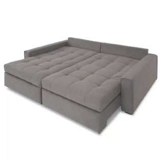 Sofá Retrátil Reclinável e Cama New Wave Plus Molas Ensacadas