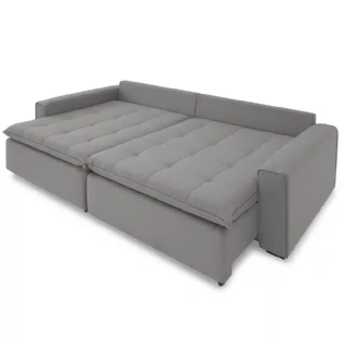 Sofá Cama Retrátil e Reclinável New Wave Plus