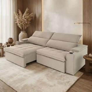 Sofá Retrátil Reclinável Imperador