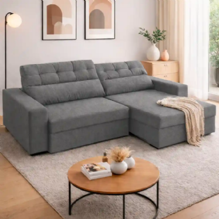 Sofá Retrátil Reclinável Vancouver