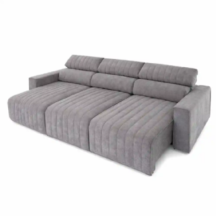 Sofá Retrátil Reclinável Santorini 3 Assentos