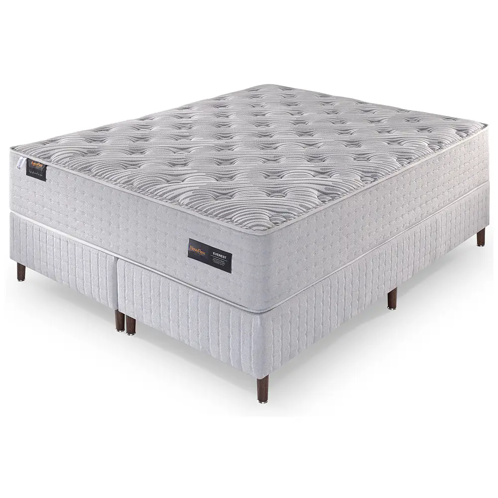 Conjunto Box Everest Espuma Densidade D33HR + Molas